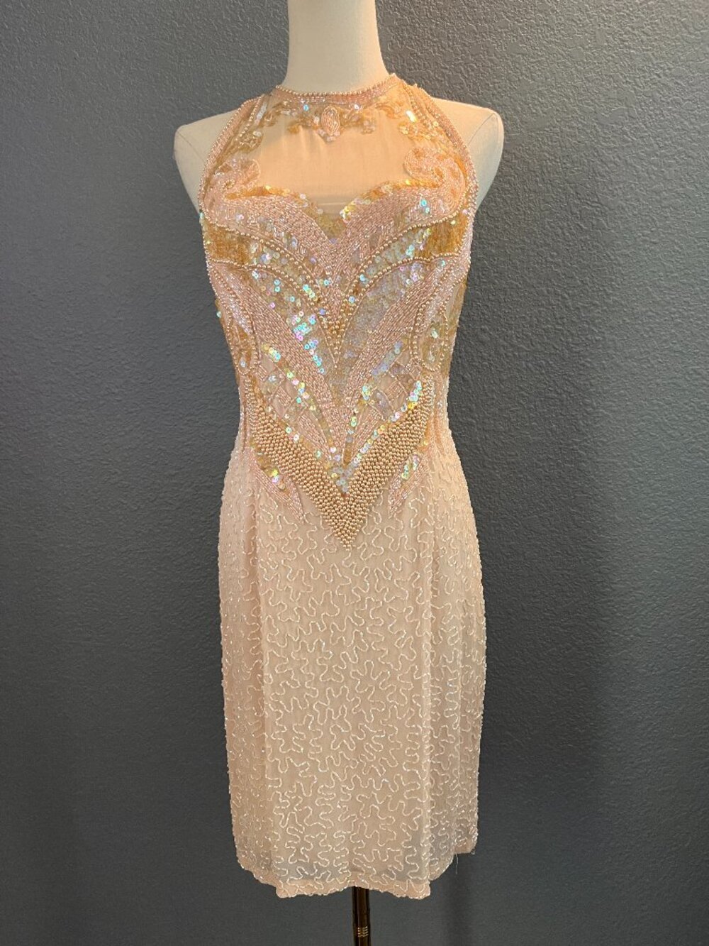 Vintage Yvonne LaFleur renowned New Orleans Boutique - Beaded Cocktail Dress 2/4